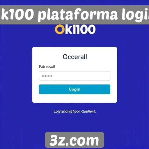 Navegação intuitiva na plataforma ok100